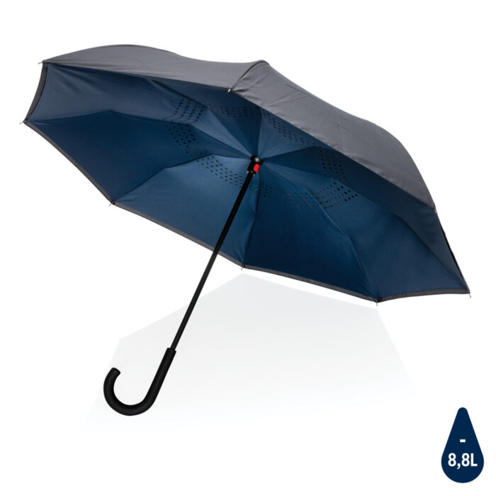 23"-es Impact AWARE RPET kifordítható esernyő 190T