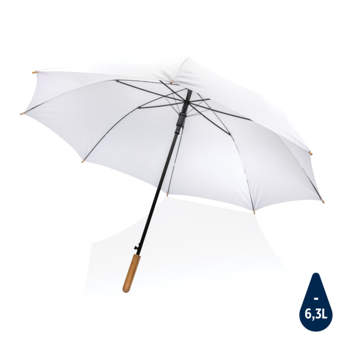 27"-es Impact AWARE RPET félautomata bambusz esernyő 190T