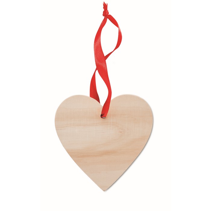 Szív alakú fa karácsonyfadísz